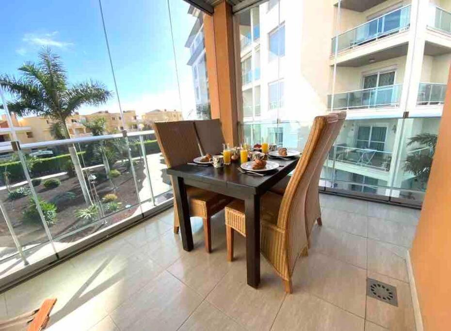 Ferienwohnung Elegant Colonial Style Ocean View Golf Del Sur San Miguel de Abona Exterior foto